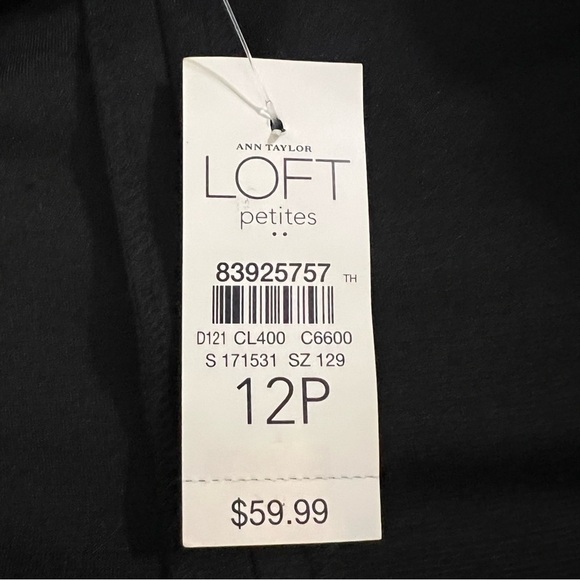 Ann Taylor Loft Black Cropped Blazer Jacket Size 12P - Picture 5 of 7